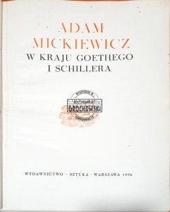 W kraju Goethego i Schillera
