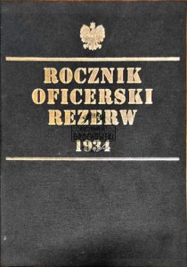 Rocznik Oficerski Rezerw 1934