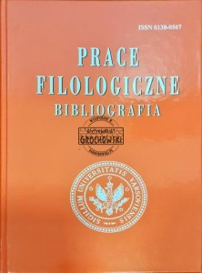Prace filologiczne, Bibliografia