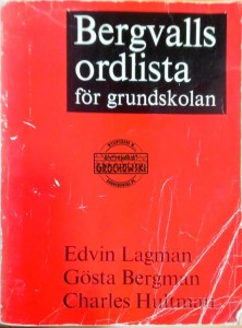 Bergvalls ordlista for grundskolan