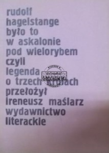 Było to w Askalonie Pod wielorybem czyli legenda o trzech królach.  