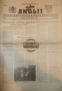 Głos Anglii, nr 3 (12), 18 stycznia 1947