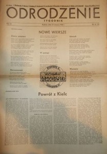 Odrodzenie Tygodnik, nr 34 (91), 25 sierpnia 1946