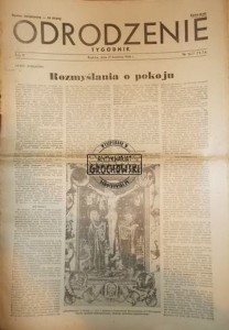 Odrodzenie Tygodnik, nr 16-17 (73-74), 21 kwietnia 1946