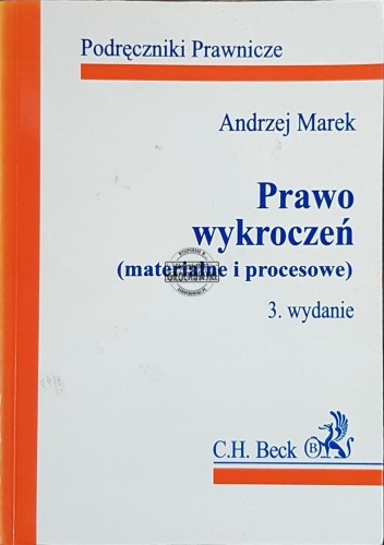 629026 Prawo wykroczeń (materialne i procesowe)