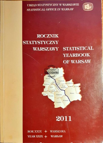 619302 Rocznik statystyczny Warszawy / Statistical yearbook of Warsaw 2011