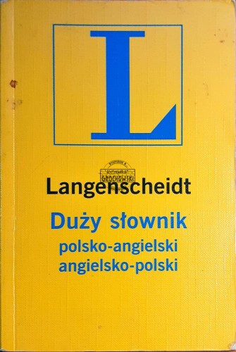 619416 Langenscheidt, Duży słownik polsko - angielski / angielsko - polski
