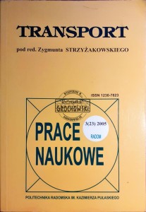 Transport, Prace naukowe, Radom 2005