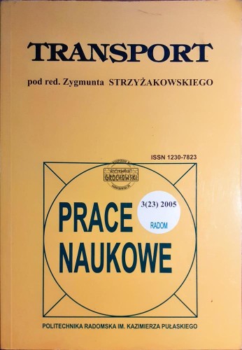 619440 Transport, Prace naukowe, Radom 2005