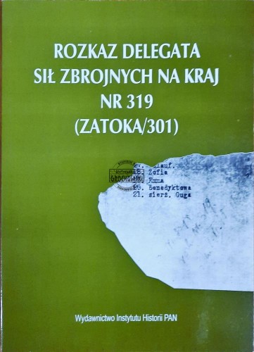 618749 Rozkaz delegata na kraj nr 13 (zatoka/301)