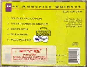 The Nat Adderley Quintet – Blue Autumn CD