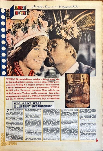 629392 Przekrój Nr 1450/21 stycznia 1973 roku