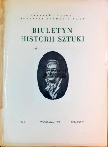 Biuletyn Historii Sztuki, Rok XXXIV / 2