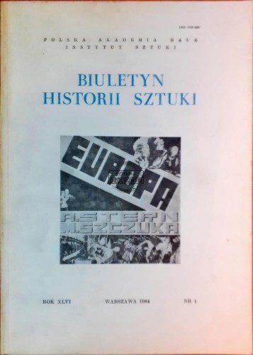 621649 Biuletyn Historii Sztuki, Rok XLVI / 1