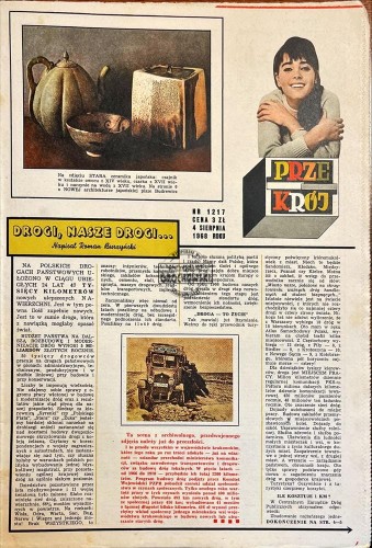 629597 Przekrój Nr 1217/4 sierpnia 1968 roku
