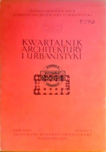 Kwartalnik architektury i urbanistyki, tom 31, zeszyt 2