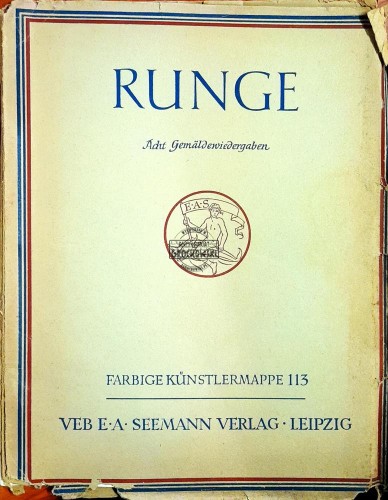 622819 Philipp Otto Runge 1777-1810: acht farbige Gemaldewiedergaben