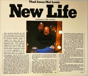 Thad Jones / Mel Lewis – New Life (Dedicated To Max Gordon) CD