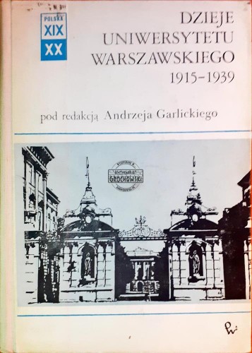 637590 Dzieje Uniwersytetu Warszawskiego 1915-1939