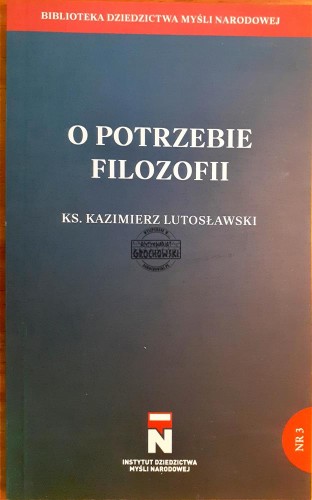 637977 O potrzebie filozofii