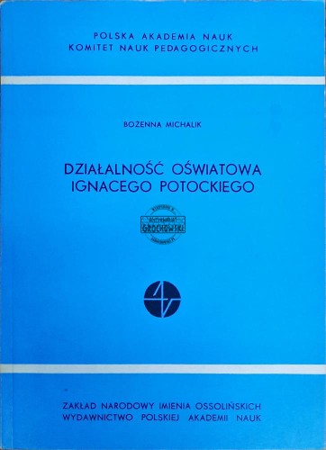 638953 Działalność oświatowa Ignacego Potockiego