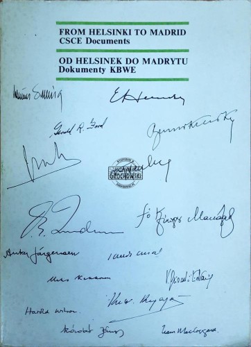 638959 Od Helsinek do Madrytu. Dokumenty KBWE
