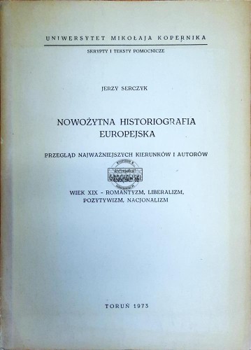 644533 Nowożytna historiografia europejska, część II