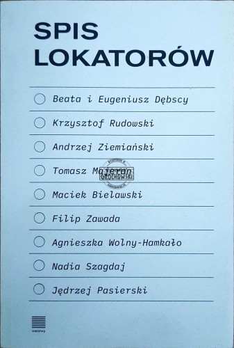 644705 Spis lokatorów