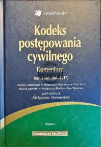 Kodeks postępowania cywilnego, tom 2