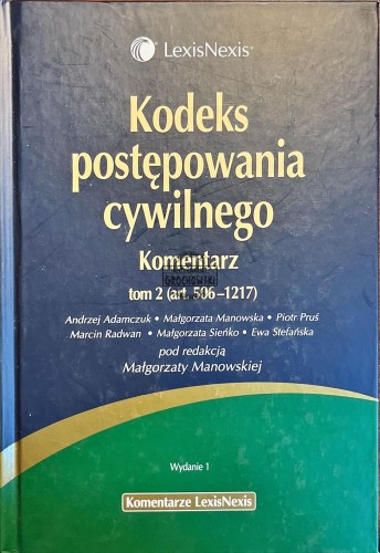 656165 Kodeks postępowania cywilnego, tom 2