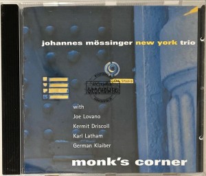 Johannes Mössinger New York Trio – Monk's Corner CD