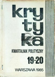 Krytyka. Kwartalnik polityczny 19-20