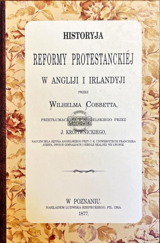 656349 Historyja reformy protestanckiej w Anglii i Irlandyji