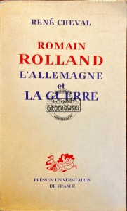 Roman Rolland l'Allemagne et la guerre