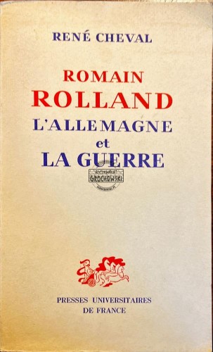 656375 Roman Rolland l'Allemagne et la guerre