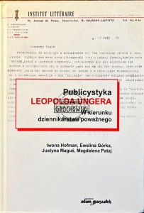 Publistyka Leopolda Ungera