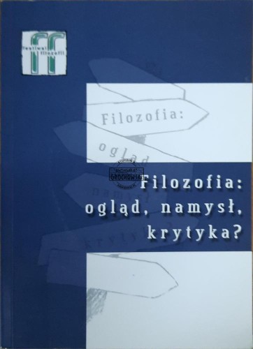 655107 Filozofia: ogląd, namysł, krytyka?