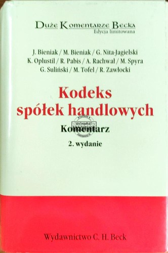 648252 Kodeks spółek handlowych. Komentarz