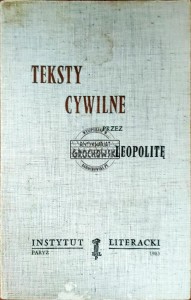 Teksty cywilne przez leopolitę