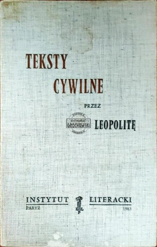 648567 Teksty cywilne przez leopolitę