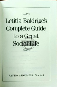Letitia Baldrige's Complete Guide to a Great Social Life
