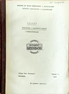 Statut Uzdrowiska w karlowych warach Czechosłowacja
