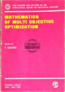 Mathematics of multi objective optimization