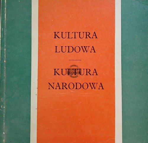 657733 Kultura Ludowa / Kultura Narodowa