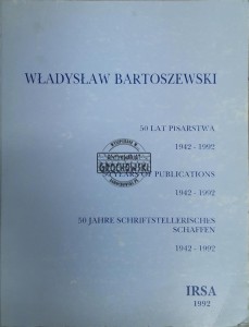 50 lat pisarstwa Władysława Bartoszewskiego (autograf)