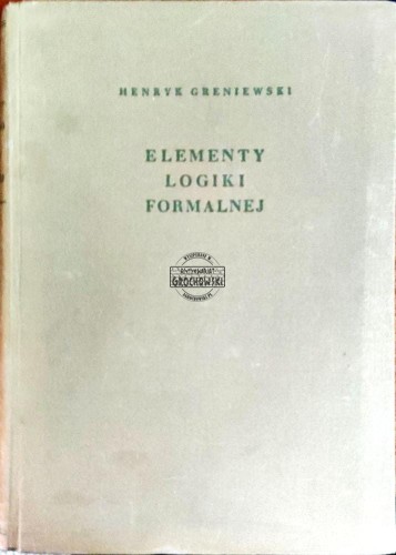 658536 Elementy logiki formalnej