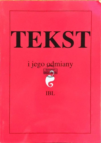 658644 Tekst i jego odmiany