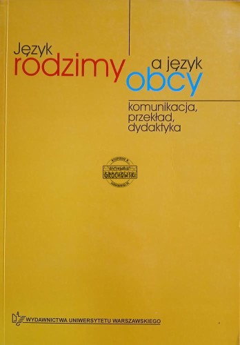 660163 Język rodzimy a język obcy