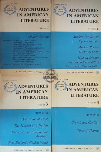 660244 Adventures in American Literature, tomy I - IV