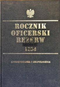 Rocznik oficerski rezerw 1934